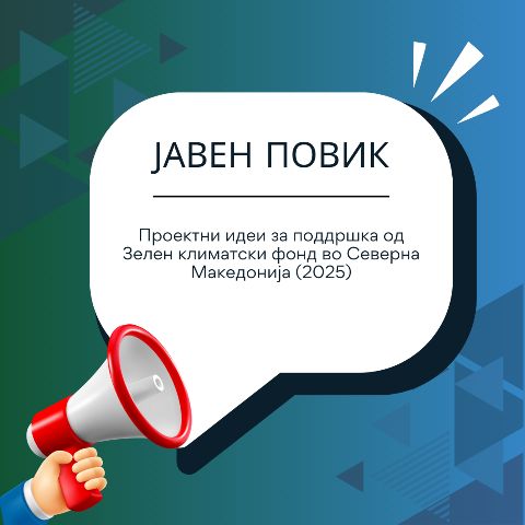 Open Call: Project Ideas for Green Climate Fund Support in North Macedonia (2025)